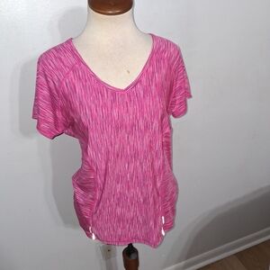 Velocity- Hot Pink Athletic Top- W Sz Large
